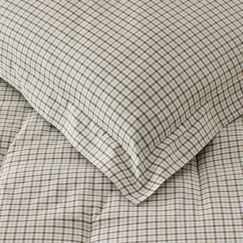 Classic Stripes and Plaids Cool Yarn-Dyed Cotton Percale Comforter