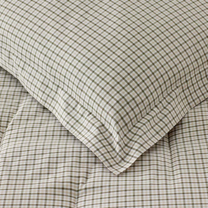 Classic Stripes and Plaids Cool Yarn-Dyed Cotton Percale Comforter