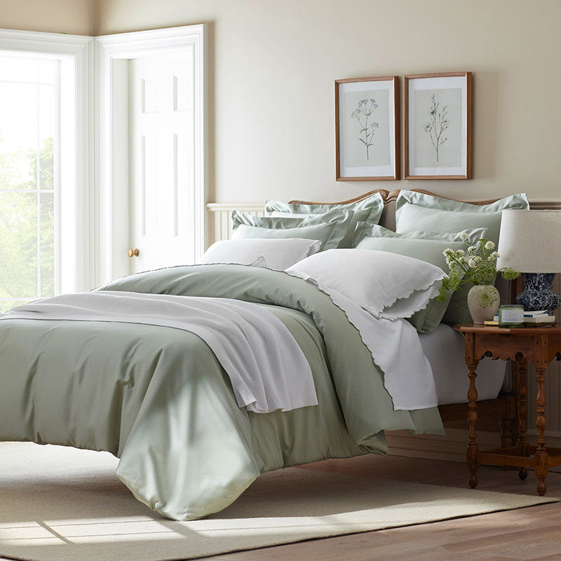 Sateen Classic Smooth Solid  Pillowcase Set