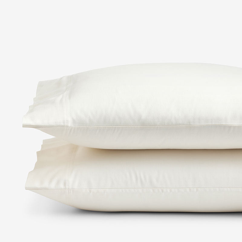 Sateen Classic Smooth Solid  Pillowcase Set