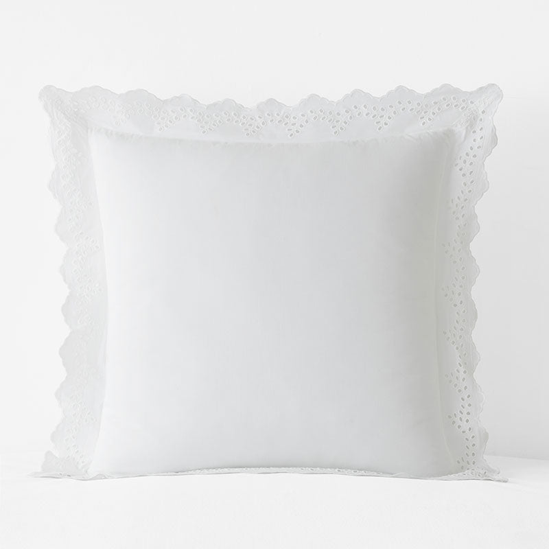 Eyelet Classic Cool Cotton Percale Solid Sham
