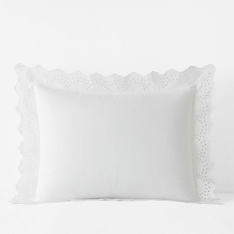 Eyelet Classic Cool Cotton Percale Solid Sham