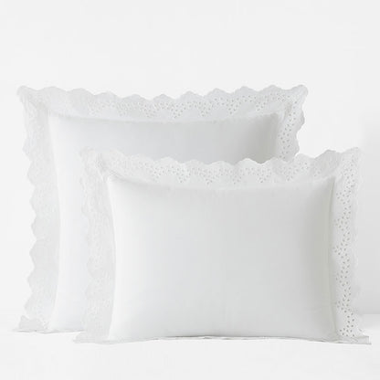 Eyelet Classic Cool Cotton Percale Solid Sham