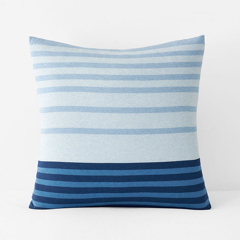 T-Shirt Soft Jersey Knit Stripe Yarn-Dyed Sham