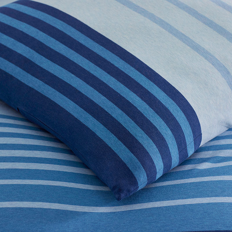 T-Shirt Soft Jersey Knit Stripe Yarn-Dyed Comforter Set