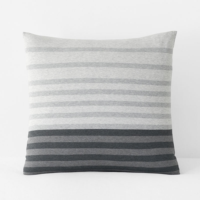 T-Shirt Soft Jersey Knit Stripe Yarn-Dyed Sham