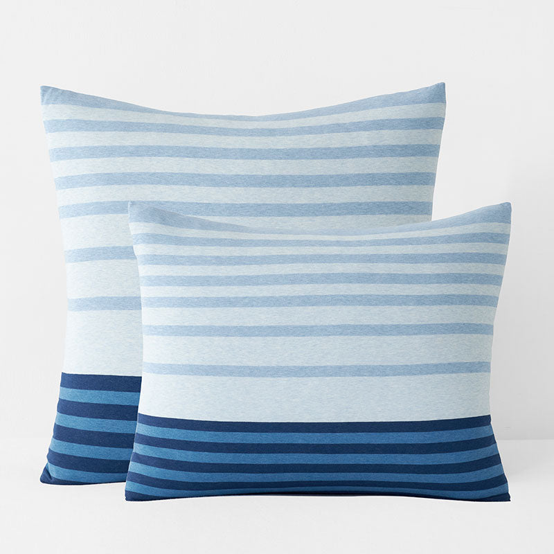 T-Shirt Soft Jersey Knit Stripe Yarn-Dyed Sham