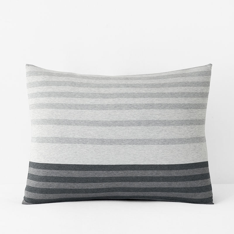 T-Shirt Soft Jersey Knit Stripe Yarn-Dyed Sham