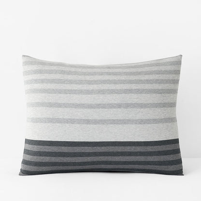 T-Shirt Soft Jersey Knit Stripe Yarn-Dyed Sham