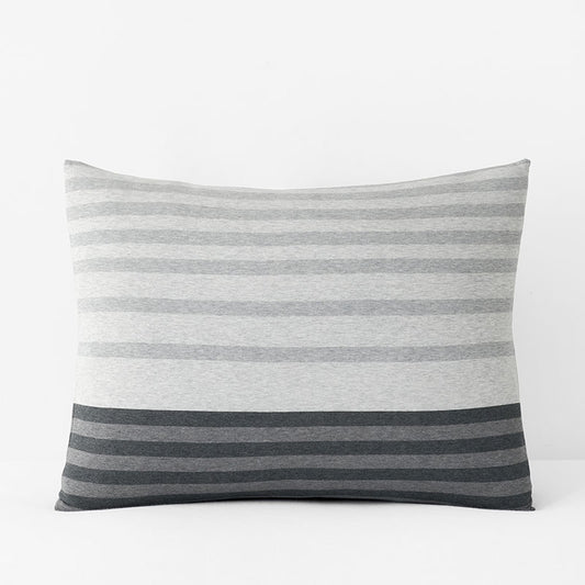 T-Shirt Soft Jersey Knit Stripe Yarn-Dyed Sham