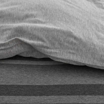 T-Shirt Soft Jersey Knit Stripe Yarn-Dyed Comforter Set