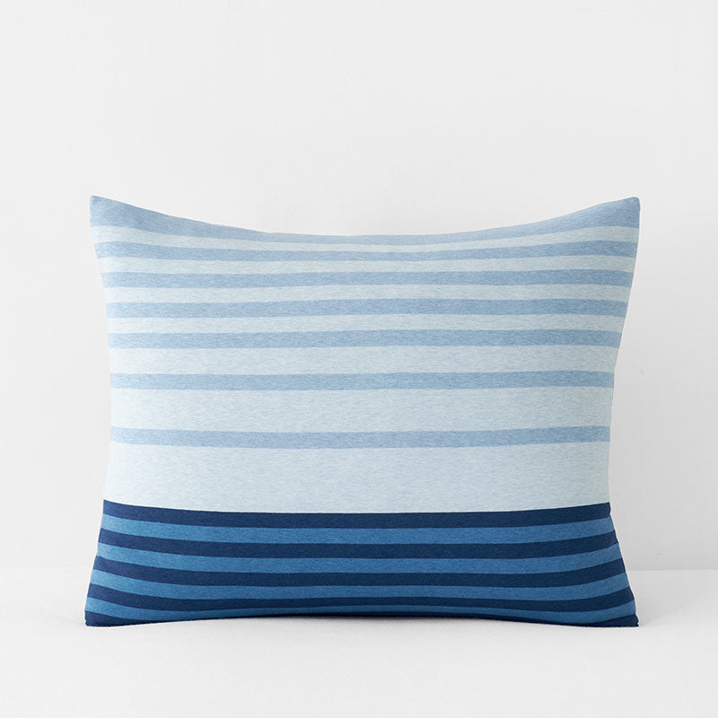 T-Shirt Soft Jersey Knit Stripe Yarn-Dyed Sham