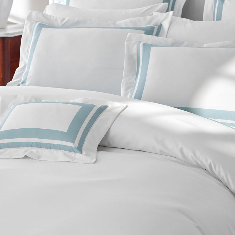 Double Border Premium Smooth Supima® Cotton Wrinkle-Free Sateen Decorative Lumbar Pillow Cover