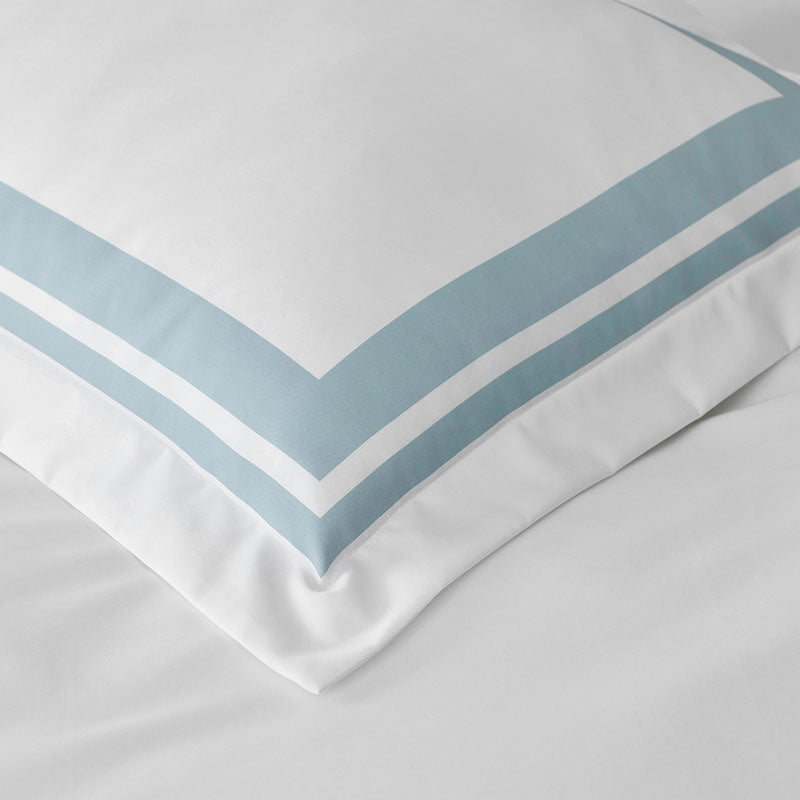 Double Border Premium Smooth Supima® Cotton Wrinkle-Free Sateen Duvet Cover