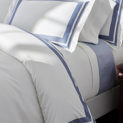 Double Border Premium Smooth Supima® Cotton Wrinkle-Free Sateen Decorative Lumbar Pillow Cover