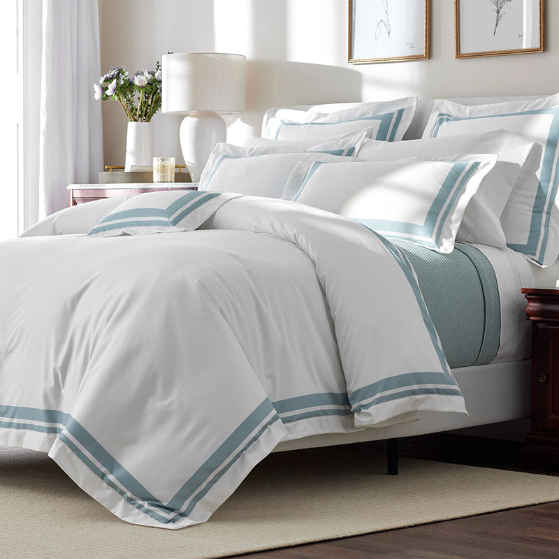 Double Border Premium Smooth Supima® Cotton Wrinkle-Free Sateen Decorative Lumbar Pillow Cover