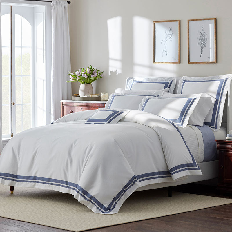 Double Border Premium Smooth Supima® Cotton Wrinkle-Free Sateen Decorative Lumbar Pillow Cover