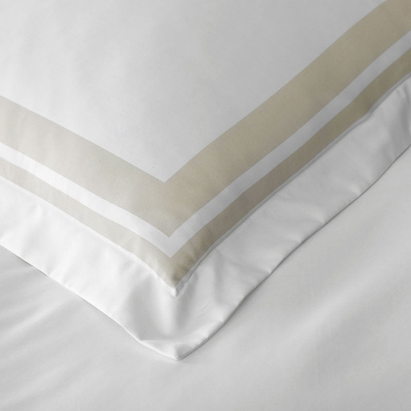 Double Border Premium Smooth Supima® Cotton Wrinkle-Free Sateen Decorative Lumbar Pillow Cover