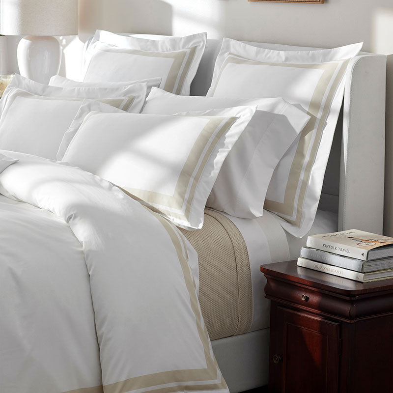 Double Border Premium Smooth Supima® Cotton Wrinkle-Free Sateen Decorative Lumbar Pillow Cover