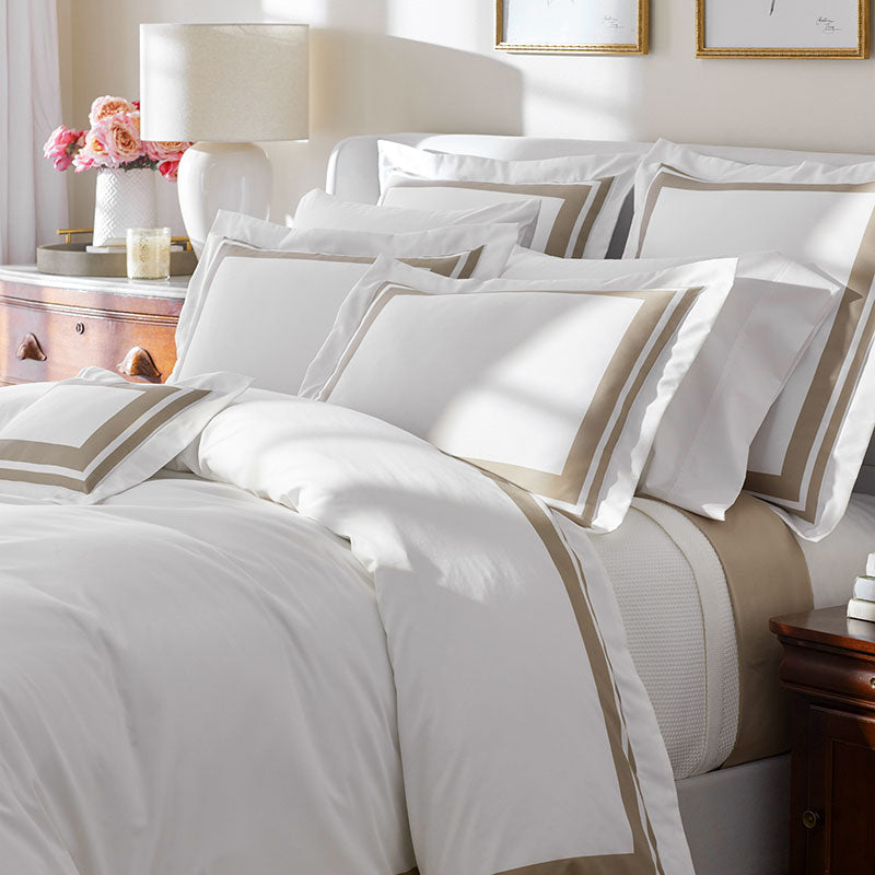 Double Border Premium Smooth Supima® Cotton Wrinkle-Free Sateen Decorative Lumbar Pillow Cover