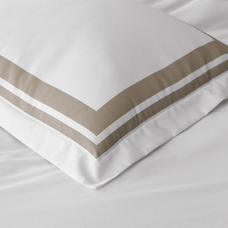 Double Border Premium Smooth Supima® Cotton Wrinkle-Free Sateen Duvet Cover