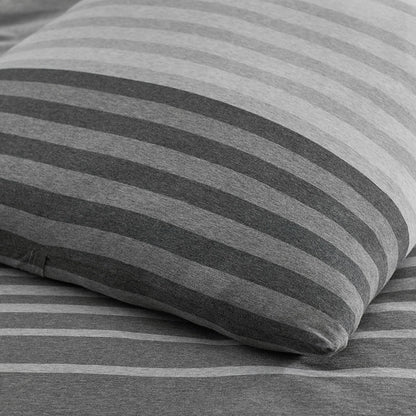 T-Shirt Soft Jersey Knit Stripe Yarn-Dyed Comforter Set