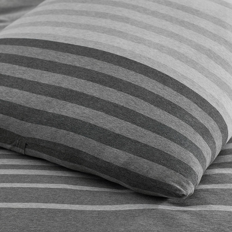 T-Shirt Soft Jersey Knit Stripe Yarn-Dyed Sham