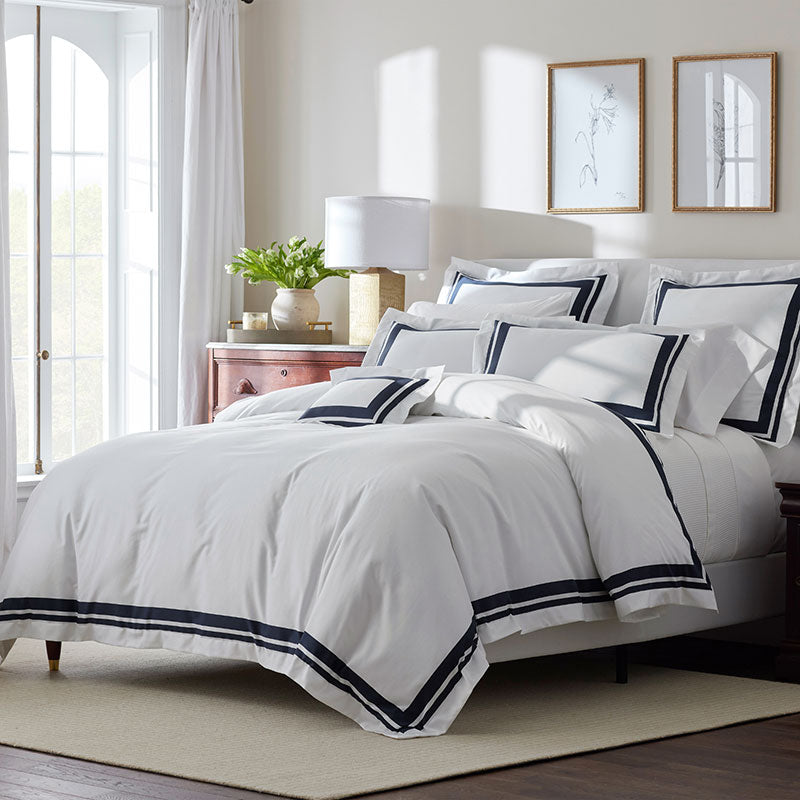 Double Border Premium Smooth Supima® Cotton Wrinkle-Free Sateen Decorative Lumbar Pillow Cover