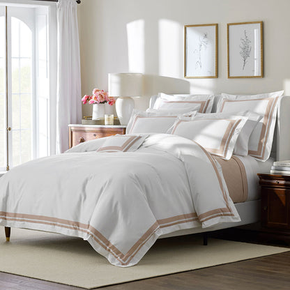 Double Border Premium Smooth Supima® Cotton Wrinkle-Free Sateen Decorative Lumbar Pillow Cover