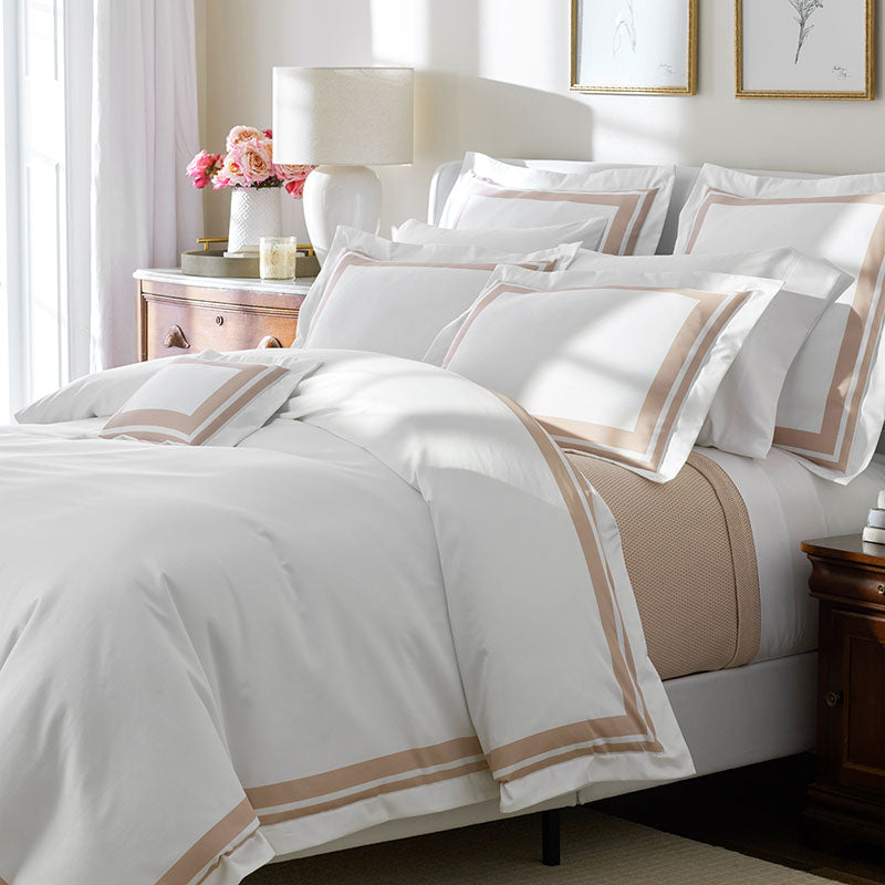 Double Border Premium Smooth Supima® Cotton Wrinkle-Free Sateen Decorative Lumbar Pillow Cover