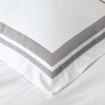 Double Border Premium Smooth Supima® Cotton Wrinkle-Free Sateen Decorative Lumbar Pillow Cover