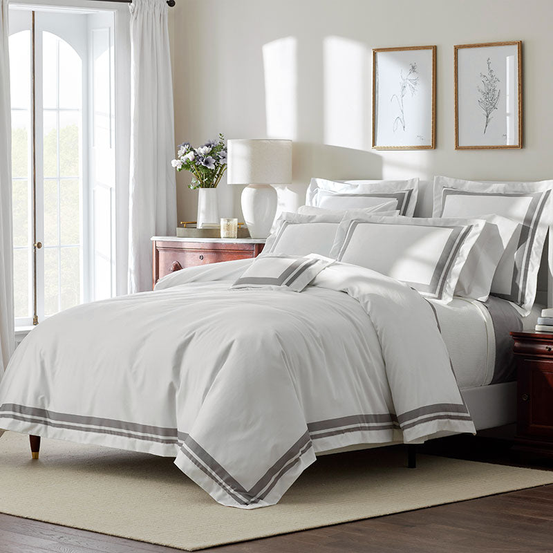 Double Border Premium Smooth Supima® Cotton Wrinkle-Free Sateen Decorative Lumbar Pillow Cover