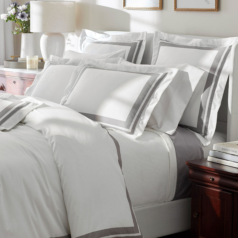 Double Border Premium Smooth Supima® Cotton Wrinkle-Free Sateen Decorative Lumbar Pillow Cover