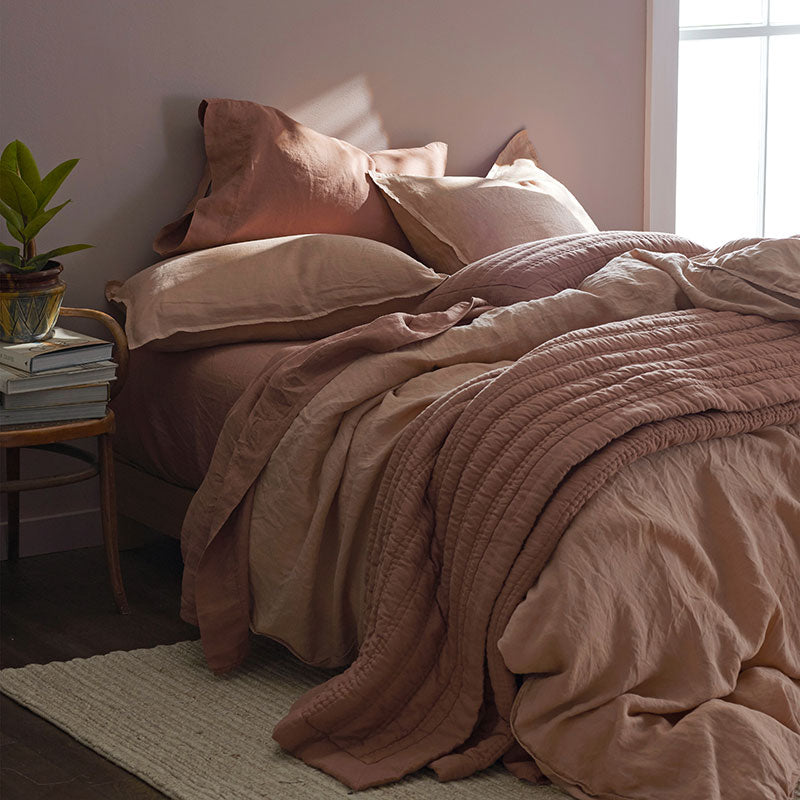 Premium Breathable Washed Linen Solid Sham