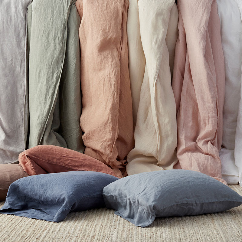 Premium Breathable Washed Linen Solid Sham