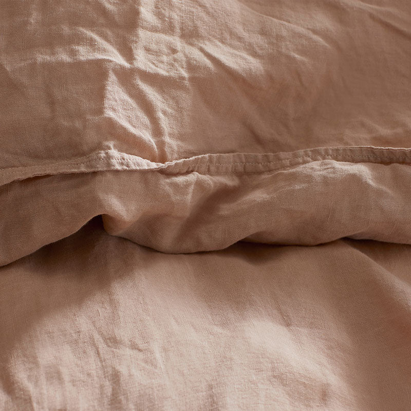 Premium Breathable Washed Linen Solid Duvet Cover