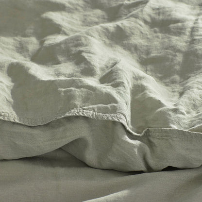 Premium Breathable Washed Linen Solid Duvet Cover