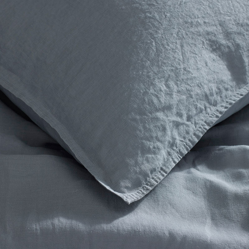 Premium Breathable Washed Linen Solid Duvet Cover