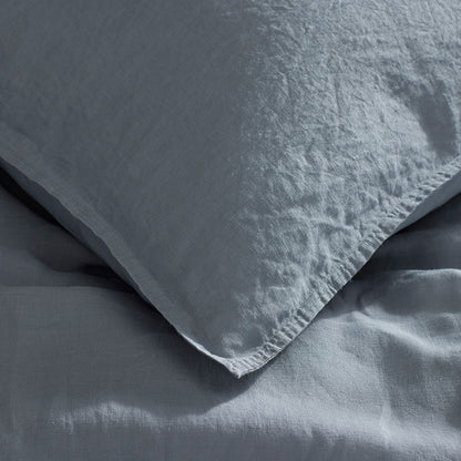 Premium Breathable Washed Linen Solid Fitted Bed Sheet