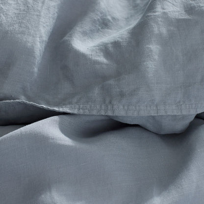 Premium Breathable Washed Linen Solid Flat Bed Sheet