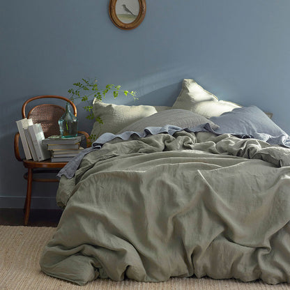 Premium Breathable Washed Linen Solid Sham