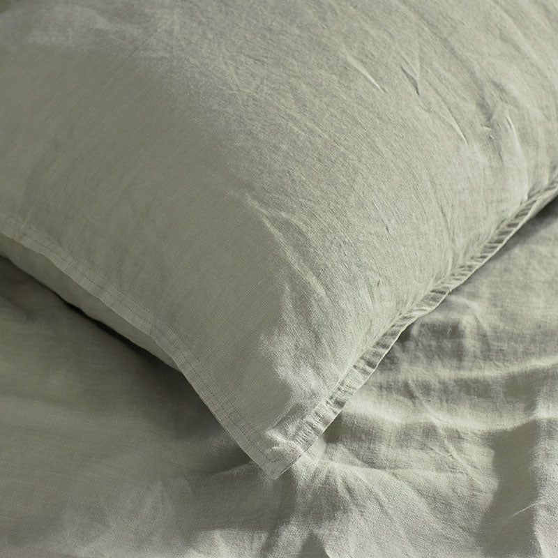 Premium Breathable Washed Linen Solid Duvet Cover