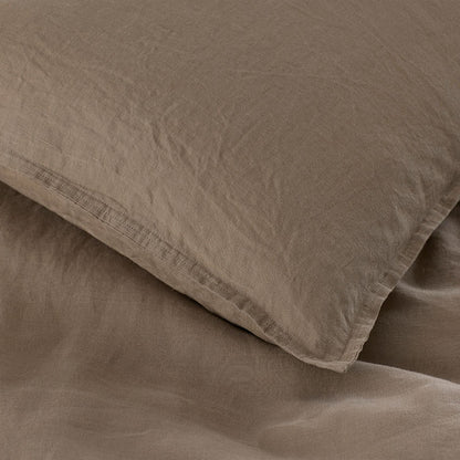 Premium Breathable Washed Linen Solid Sham