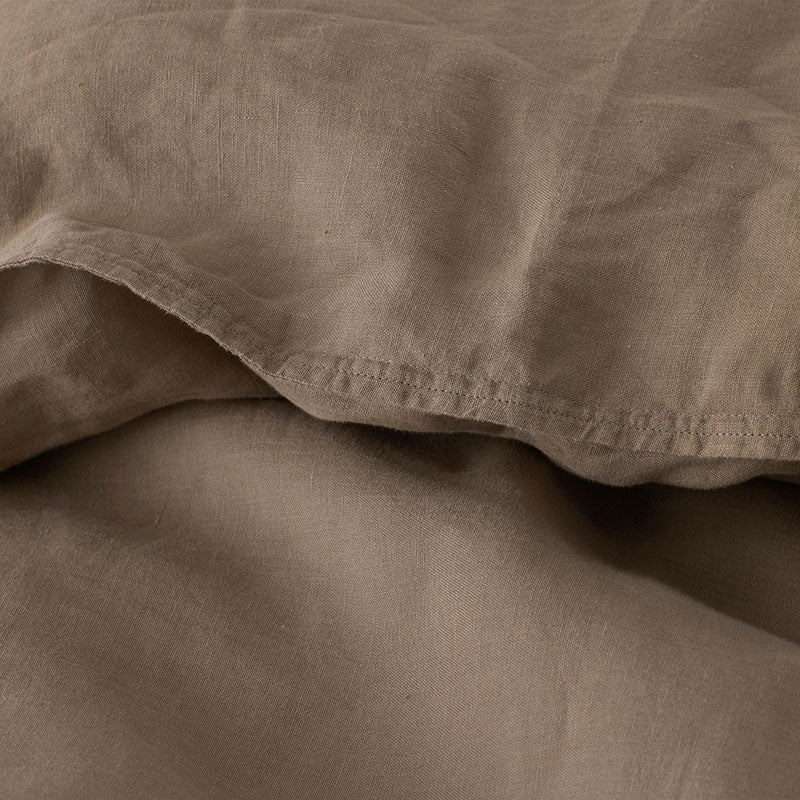 Premium Breathable Washed Linen Solid Duvet Cover