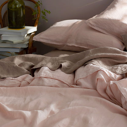 Premium Breathable Washed Linen Solid Sham