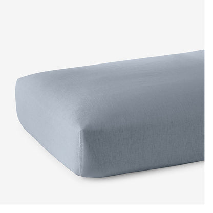Premium Breathable Washed Linen Solid Fitted Bed Sheet
