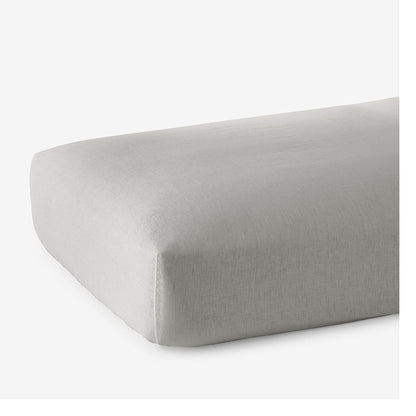 Premium Breathable Washed Linen Solid Fitted Bed Sheet
