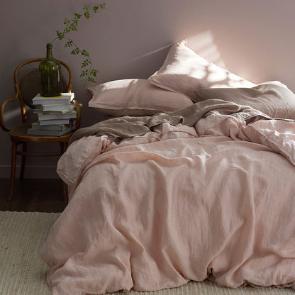 Premium Breathable Washed Linen Solid Sham