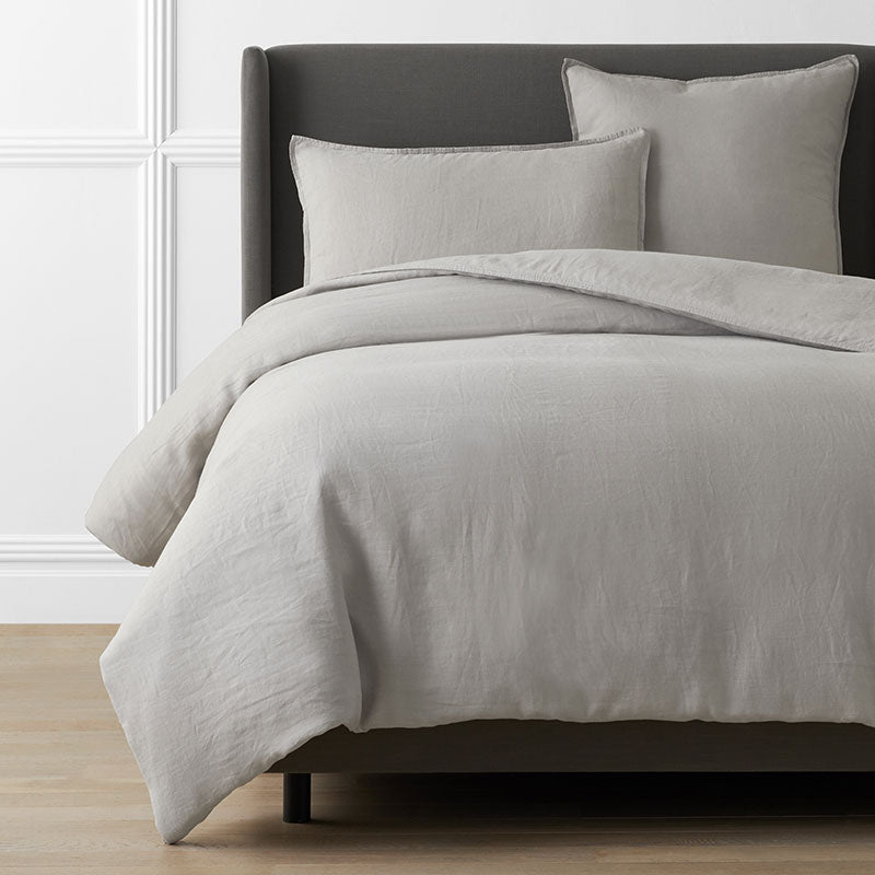 Premium Breathable Washed Linen Solid Duvet Cover