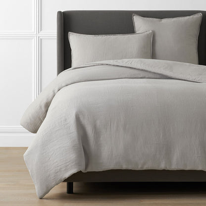 Premium Breathable Washed Linen Solid Duvet Cover